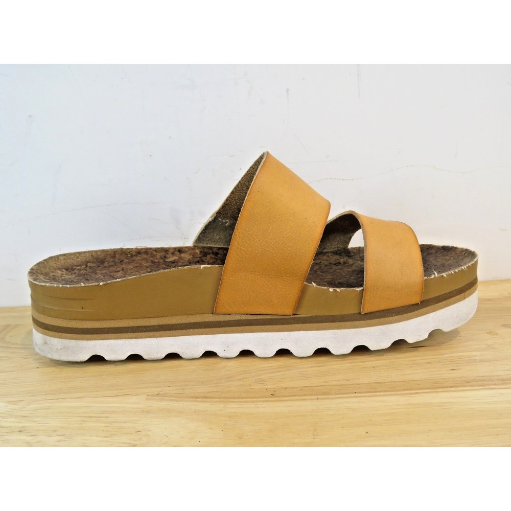 REEF Cushion Vista Hi Women's Sz 7.5M Sandals Cognac Camel Brown - Picture 5 of 12